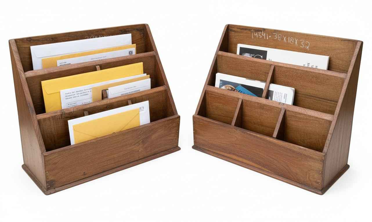 KB ART Antique Wooden Desk Storage Box – Handcrafted Rajasthani Storage Box for Home Decor Styling