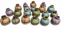 KB ART Antique Iron Matka (Water Pot) - Style 2 – Handcrafted Rajasthani Jodhpur Home Decor