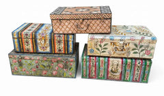 KB ART Antique Vintage Iron Storage Trunk – Handcrafted Vintage Storage Trunk for Home Decor Styling