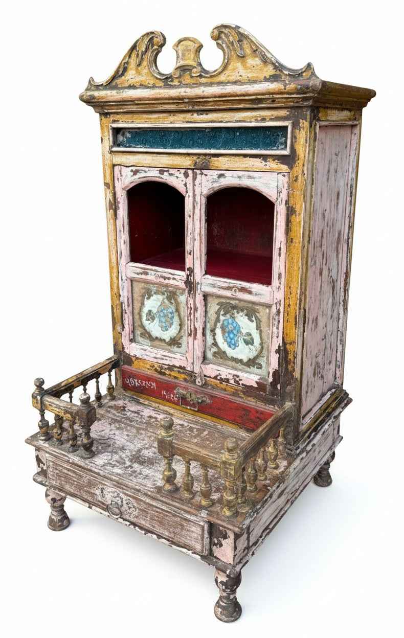 KB ART Antique Wooden Old Vintage Temple - Style 4 – Handcrafted Vintage Jodhpur Home Decor