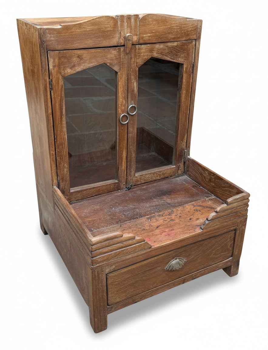 KB ART Antique Wooden Old Vintage Temple - Style 5 – Handcrafted Vintage Jodhpur Home Decor