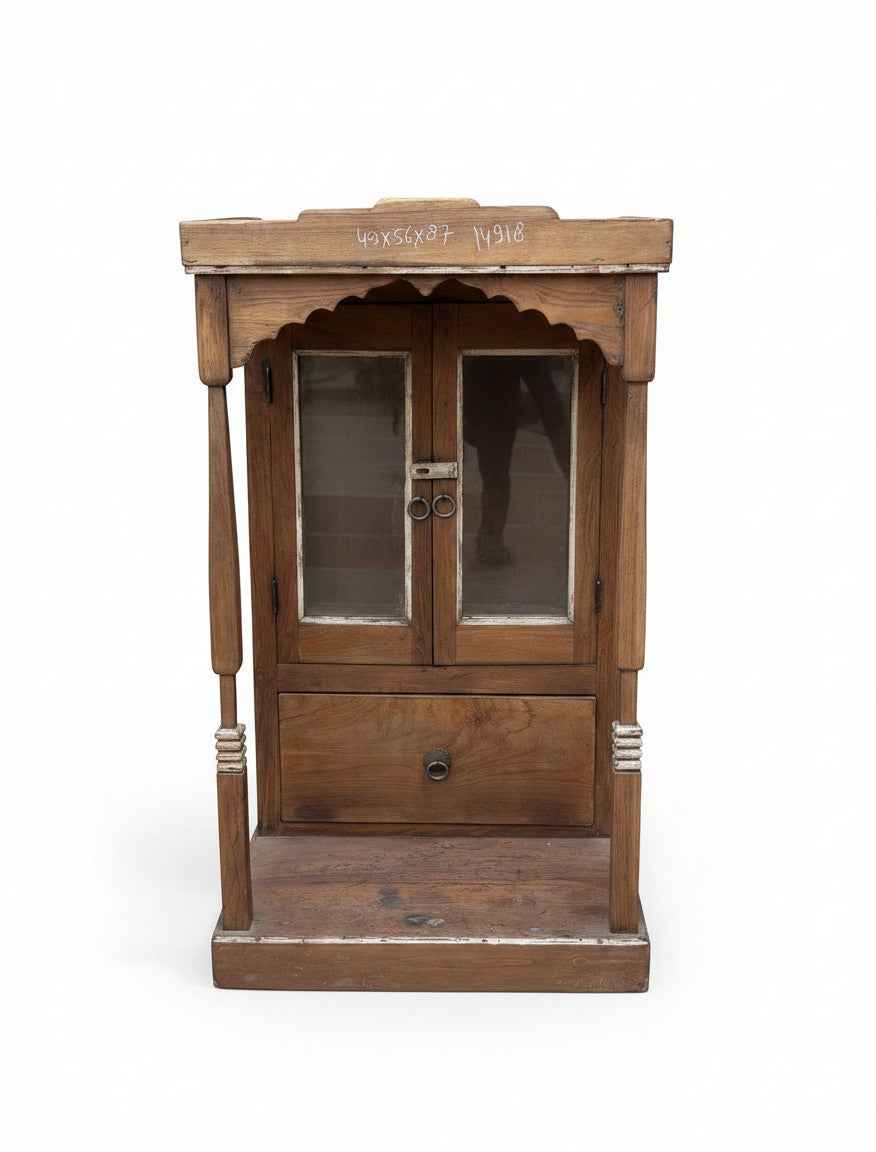 KB ART Antique Wooden Old Vintage Temple - Style 6 – Handcrafted Vintage Jodhpur Home Decor