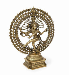 KB ART Antique Brass Natrani Godess Of Dance – Handcrafted Rajasthani Nataraja Dance Goddess Statue for Home Decor Styling