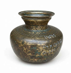 KB ART Antique Brass Matki (Water Pot) – Handcrafted Rajasthani Water Pot (Matka/Matki) for Home Decor Styling