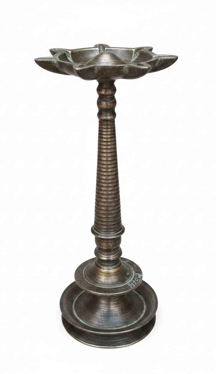KB ART Antique Brass Old Vintage Tea Light Holder - Style 2 – Handcrafted Vintage Jodhpur Home Decor