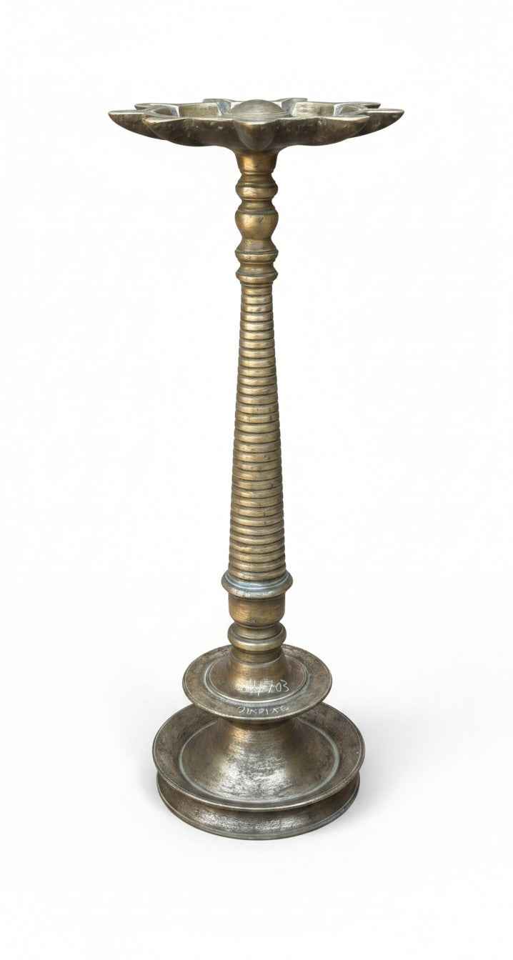 KB ART Antique Brass Old Vintage Tea Light Holder - Style 3 – Handcrafted Vintage Jodhpur Home Decor