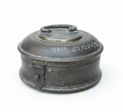KB ART Antique Brass Old Vintage Storage Box Chapati Storage Box - Style 3 – Handcrafted Vintage Jodhpur Home Decor