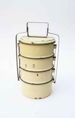 KB ART Antique Brass Old Vintage Storage Tiffin Box - Style 4 – Handcrafted Vintage Jodhpur Home Decor