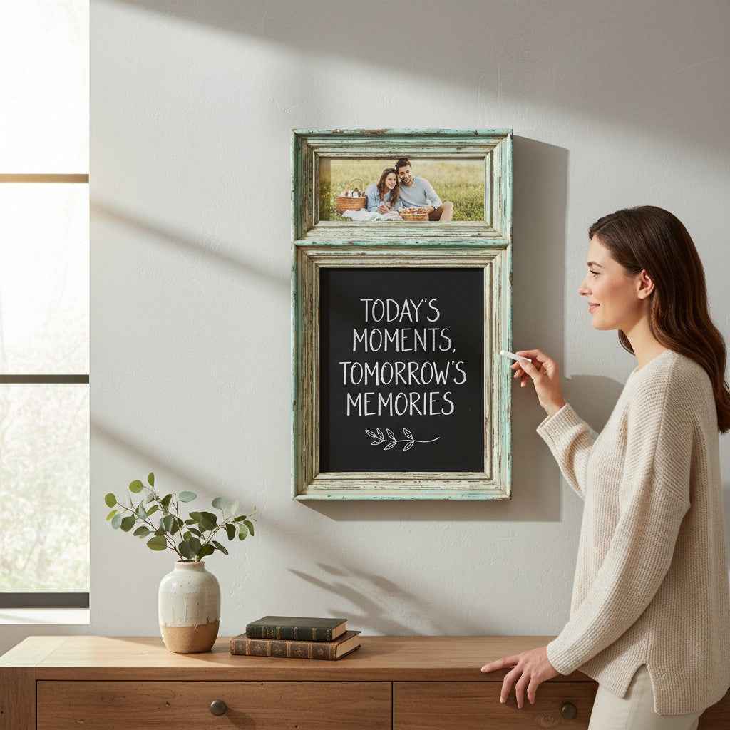 KB ART Chippy Mint Green Chippy Panel Solid Wood Wall Mirror – Handcrafted Rajasthani Jodhpur Home Decor