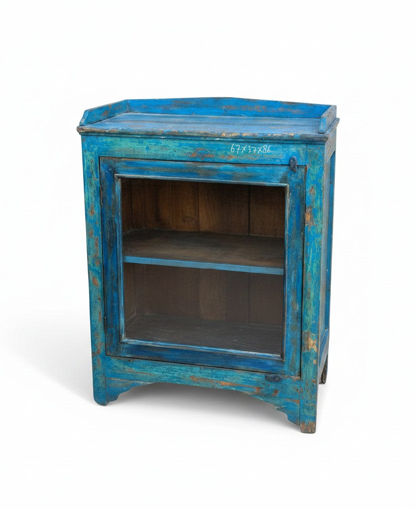 Sustainable Reclaimed Wood Armoire - close-up detail of hand-carved reclaimed wood finish and joinery, KBART SKU KBART-1085