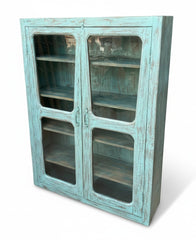 Boutique Furniture Wood Cabinet - close-up detail of hand-carved solid wood finish and joinery, KBART SKU KBART-1021