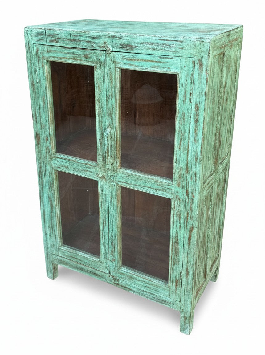 Reclaimed Timber Wardrobe - close-up detail of hand-carved reclaimed wood finish and joinery, KBART SKU KBART-1071