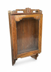 Old World Style Storage Cabinet - close-up detail of hand-carved solid wood finish and joinery, KBART SKU KBART-1067