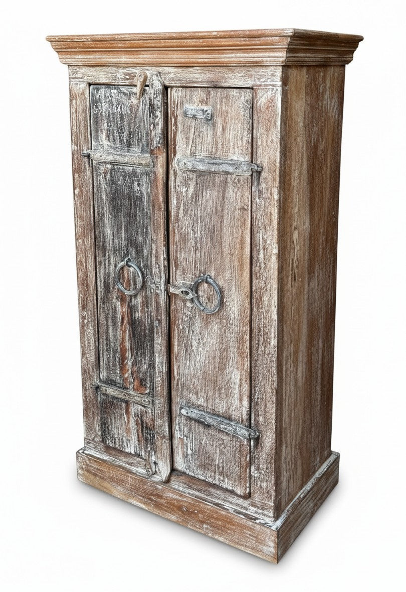 Boutique Hotel Furniture Cabinet - close-up detail of hand-carved solid wood finish and joinery, KBART SKU KBART-1022